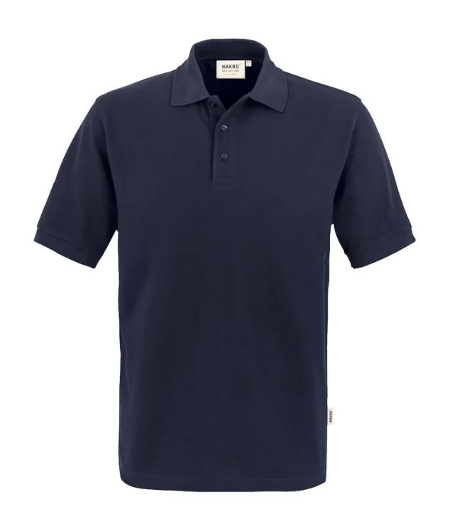 Poloshirt 1/2 arm, HAKRO "NO.816", ink. Logostick E-R-K (gold) Brust links