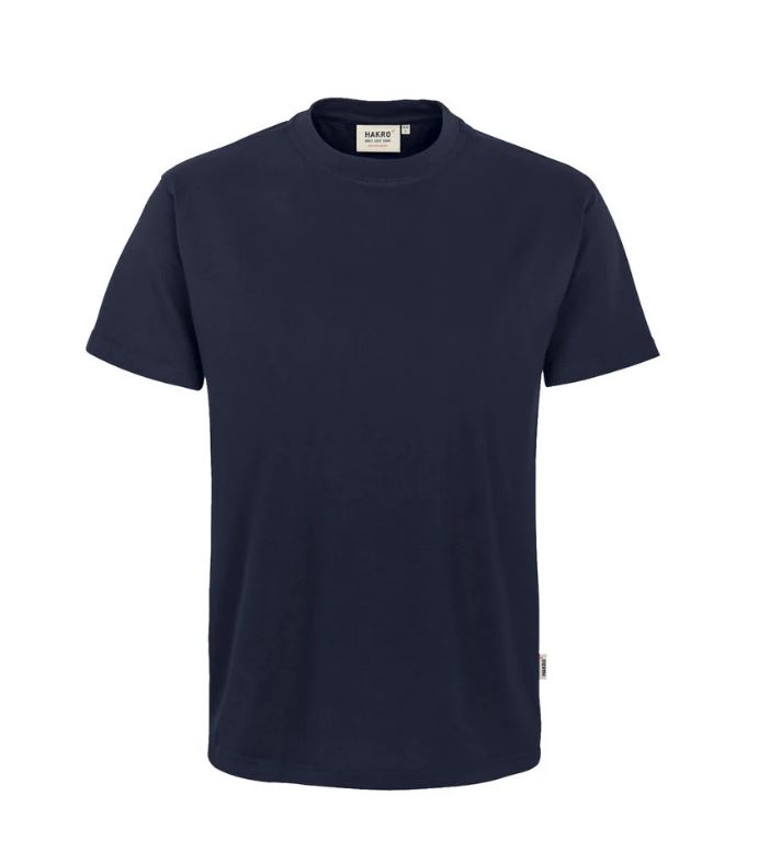 T-Shirt 1/2 arm, "HAKRO NO.281", inkl. Logostick E-R-K (gold) Brust links